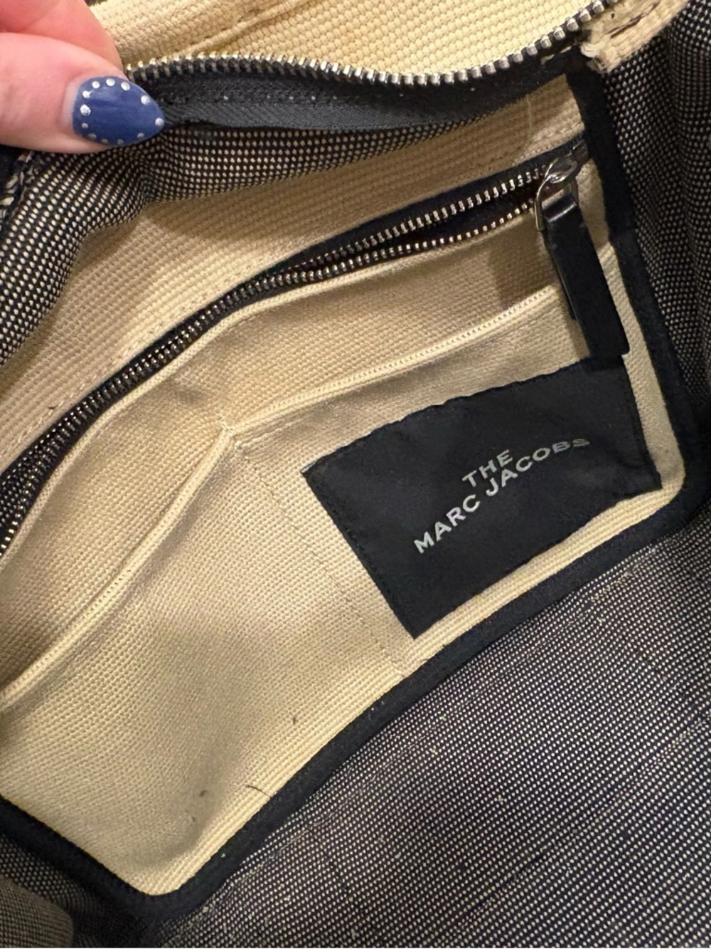 The Tote Bag Jacquard Medium Tote - Warm Sand - Picture 10 of 11